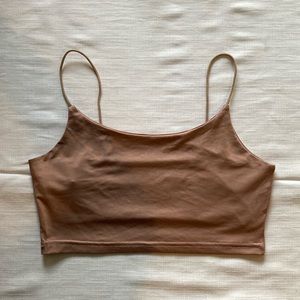 Mauve Spaghetti Strap Crop Top